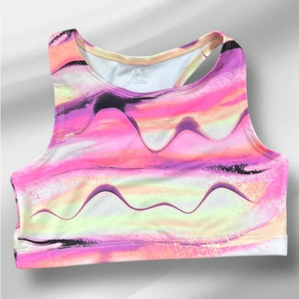 Justice Vibrant Multicolor Crop Top Kids